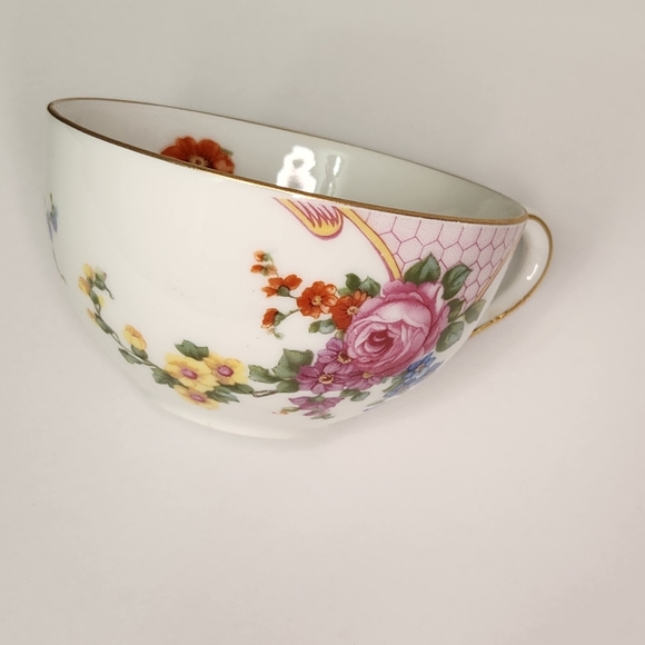 Early 20th Century Epiag Czechoslovakia Fine China Floral/Gold Trim Teacup - Picture 4 of 12